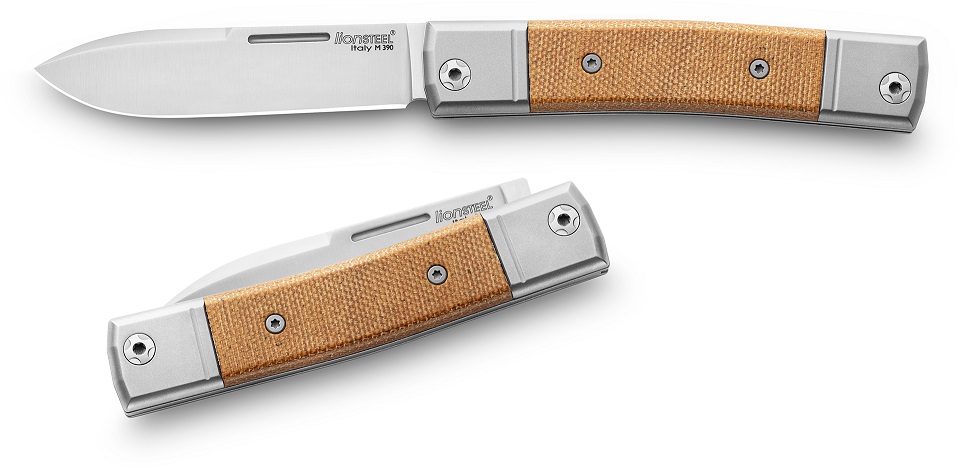 Lion Steel BM2 CVN BestMAN Slipjoint Folding Knife, M390, Natural Micarta - Click Image to Close